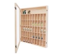 YOICUATGNA Escaparate de pared con puerta acrílica de 6 niveles y 50 compartimentos, vitrina colgante, para mostradores, exposiciones, apartamentos, tiendas de manualidades