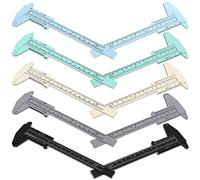 Yoiimiya 10 Piezas 150 Mm Mini Calibrador de PláStico Vernier Caliper de MedicióN de Calibre Deslizante de Doble Escala para Oficina de Estudiantes 5 Colores
