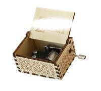 Yoimckay Anime Vintage Music Box Wooden Music Boxes, HandCrank Vintage Music-Boxes, Baby Musics Box, Classic Vintage Gift for Children, Friends, Valentine's Day, Christmas, Festival Gift (Brown)