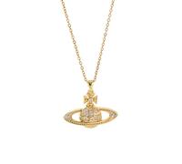 Yoimckay Saturn - Collar con colgante en forma de planeta, para mujer, collar con colgante estético, collar de moda planeta, simples personalizados regalos de cumpleaños, Navidad, Valentin's Day para