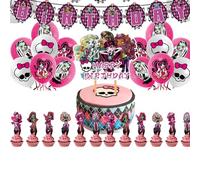 Yoimckay Set 32 Piezas para Decoración de Fiesta de Cumpleaños - Globos y Banner para Niña - Suministros para Tematica