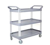 YOIUTRGDK Carro de Almacenamiento Grande con Ruedas, carros con Ruedas de 3 Niveles, Estante Organizador de plástico, carros móviles de salón for el hogar for Herramientas de Tienda(103x50.5x98cm)