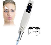 YOIUTRGDK Máquina de eliminación de Tatuajes con láser de picosegundos, Terapia de luz, Pigmento de luz Azul/roja, eliminación de Cicatrices, Lunares, pecas y Manchas oscuras, con Gafas.(Blue)