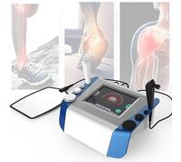 YOIUTRGDK Máquina de Terapia de Ondas de Choque extracorpóreas con Dos Asas, frecuencia de 350-450 kHz y energía infinitamente Ajustable. Segura y no invasiva. Efecto evidente for aliviar el Dolor.