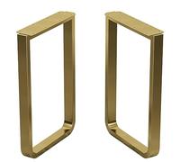 YOIUTRGDK Marco de Mesa de Acero Inoxidable de 2 Piezas, for su Proyecto de Mesa de Escritura, café, Sala de Estar o Bar, Resistente, Estable y sólido(Gold,50 * 72cm)