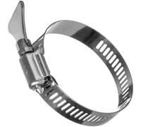 YoiYee 27-51 mm ajustable 304 acero inoxidable abrazadera de manguera con tornillo de pulgar, mariposa tipo metal conducto abrazadera, para asegurar gas/tubo de agua/tubo, paquete de 4