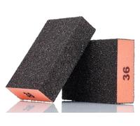 YoiYee Bloque de lijado grueso para mano, papel de lija de esponjas húmedas y secas, cubo de arena flexible, almohadillas de espuma abrasiva para madera/metal/pared de yeso, coche, paquete de 2