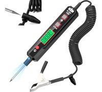 YOJOCK Lápiz Comprobador de Voltaje para Coche, 0.8V-100V DC Probador de Cortocircuitos con Luz de Fondo, Probador de Voltaje Herramienta de Diagnóstico Automático Profesional