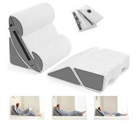 Yojoker Juego de 6 Almohadas ortopédicas de cuña para después de la cirugía, Espuma viscoelástica para Dormir, Alivio del Dolor de Espalda y piernas, Almohadas de Apoyo cómodas y Ajustables,