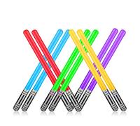 Yojoloin 10 UNIDS Inflables Star War Light Saber Sword Stick Globos para Suministros de Fiesta Favores de Fiesta Globos 5 Color (10 PCS)