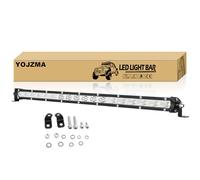 YOJZMA 1 barra LED delgada de 20 pulgadas, 90W 9000LM luz combo spot+flood/niebla Hilera única para off-road/trabajo, IP67 impermeable para camiones 4x4, barcos, SUV, ATV, UTV