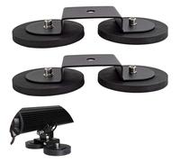 YOJZMA 2 Piezas Base Magnética Universal para Barra de LED, Soporte con Imanes Potentes para Camiones, SUV, ATV, UTV, Luces LED de Trabajo y Antiniebla para Terreno Escabroso(Modelo B)