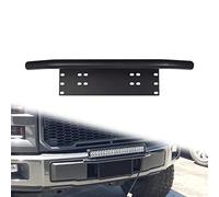 YOJZMA 23 Pulgadas Negro Soporte Universal de Matrícula Barra Luz LED Luces | Porta Matrícula en el Parachoques Delantero, para vehículos todoterreno, automóviles, SUV, Luces LED Trabajo y Antiniebla