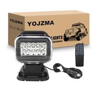 YOJZMA Foco LED 3D de 50W, control remoto giratorio de 360 grados, luz de trabajo LED de 12 V 24 V con base magnética para todoterrenos, camiones, barcos, iluminación de emergencia, caza en granjas