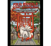 Yokai Mandala Scenes Coloring Book: Japanese Folklore Creatures in Traditional Landscapes - Adult Coloring Book