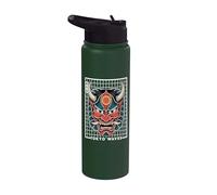 Yokai Oni Máscara facial Diablo Demonio Japonés Tatuaje Máscara Oni Stainless Steel Insulated Water Bottle