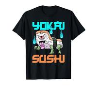 Yokai Sushi Monster Kawaii Creepy Cute Food Anime Diseño Camiseta