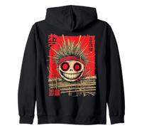 Yokai Voodoo Horror Japan Backprint Streetwear Art Sudadera con Capucha