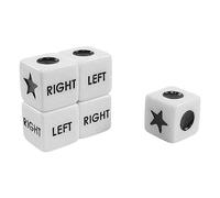Yokawe Juego de Dados de Centro Izquierdo y Derecho de 5 Piezas, Juego de Dados de tamaño estándar de 16 mm con Solo Dados 16 milímetro