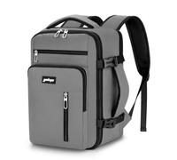 YOKGO Mochila Viaje Cabina Avion 40x20x25 20L para Ryanair, Mochila Viaje Ordenador Portatil 15.6 Pulgadas Maletas de Viaje Cabina Mochila Hombre Mujer de Vacaciones Negocios Escuela Gris