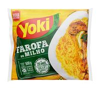 Yoki- Farofa de Milho - Harina de Maíz Especiada- Condimentada - Producto Brasilero- 500 Gramos