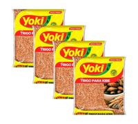 Yoki - Trigo Bulgur - 500.1 g (Paquete de 04) | Trigo para Kibe - 500g