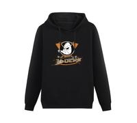 YOKIHI Mighty Ducks Anaheim - Sudadera con capucha para hombre, Negro, XL