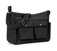 Yokilly Bolso Bandolera,Bolso De Lona,Bolso De Gran Capacidad Con Cremallera,Resistente Al Agua Con Bolsillos,Bolsa De Hombro Para Uso Diario En La Escuela,Trabajo O Viajes