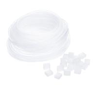 YOKIVE 1 Juego de Funda Tubo Silicona con Tapón Final, Cubierta Impermeable Y a Prueba Polvo para Tira Tubo Led, para Oficina, Hogar (Transparente, para Tira Led 8mm Ancho)