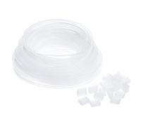 YOKIVE 1 Juego Silicona Tubo Manga con Tapa final, LED Tubo Tira Impermeable Prueba Polvo Cubierta, Excelente para Oficina, Hogar (Transparente, para Tira 10 mm ancho)