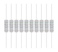 YOKIVE 10 resistencias de película de óxido de metal de 51 ohmios y 5 vatios, resistencia de tolerancia del 5% de plomo axial, a prueba de llama para circuitos electrónicos de bricolaje, proyectos de
