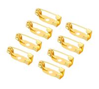YOKIVE 100 Pasadores de Barra de Seguridad, Cierres de Broche | Manualidades con Insignias, para Etiquetas de Nombres Y Fabricación de Joyas (Tono Dorado, 15 Mm)