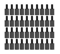 YOKIVE 100 Uds M3 Separadores Tornillos, Nylon Hex PCB Separadores con Alto Efecto Aislamiento, Mantener Altura Consistente, Excelente para Placa Circuito (Negro, 8mm + 6mm)