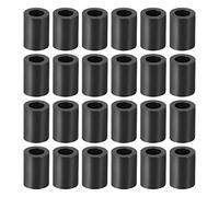 YOKIVE 100uds Negro Redondo Espaciador, No Roscadas Arandelas con Alto Aislamiento Efecto, Mantenga Altura Consistente, Excelente para M4 Tornillos (ABS, 4.2mmx7mmx10mm)
