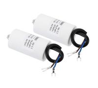 YOKIVE 2 Piezas Condensador CBB60 16uF Con Terminales En U, AC 450V (Blanco)