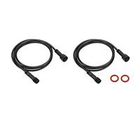 YOKIVE 2 Uds 2 Pin Extensión Cable Alambre, Alimentación Transmisión Extensión Equipo Conexión, Genial para LED Equipo, Automóvil, Camión, Barco (Negro, 3.28 Pies)