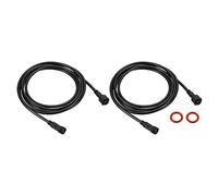 YOKIVE 2 Uds 2 Pin Extensión Cable Alambre, Impermeable Transmisión Extensión Equipo Conexión, Genial para LED Equipo, Automóvil, Camión, Barco (Negro, 6.56 pies)