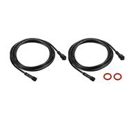 YOKIVE 2 Uds 3 Pin Extensión Cable Alambre, Alimentación Transmisión Extensión Equipo Conexión, Genial para LED Equipo, Automóvil, Camión, Barco (Negro, 6.56 pies)