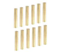 YOKIVE 25uds M3 Espaciadores, Latón Hexagonal PCB Separadores Tuercas, Mantener Altura Consistente, Excelente para Base Placa, Circuito Placa, Electrónica (Dorado Tono, 30mm)