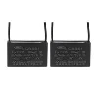 YOKIVE 2uds Techo Ventilador Condensador CBB61 6uF 250V AC 2 Cables 50/60Hz