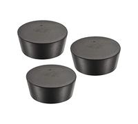 YOKIVE 3uds Goma Tapones, Ahusados Tapones con Altas Temperaturas Resistencia | Protección Agujero, Excelente para Laboratorio Industria (Negro, 75mm a 90mm)