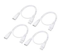 YOKIVE 4 Uds T5 LED Tubo Cable, Macho a Hembra 2 Pin Cable Extensión, Plug Y Play, Óptimo para Tubo LED Integrado (Blanco, 50 Cm / 1,64 Pies)