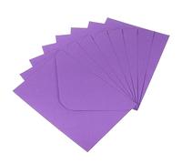 YOKIVE 50 sobres para tarjetas de regalo, mini sobres de 6 x 4 pulgadas, sobres pequeños, tamaño de tarjeta de crédito, tarjetas de agradecimiento, graduación, felicitación, cumpleaños, color morado