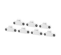 YOKIVE 7uds Fluorescente Luz Soporte, T8 Lámpara Zócalo G13 Base Doble Cabeza Bi-Pasador Zócalo Luz Reemplazo Piezas, Excelente para Hogar, Oficina (Blanco, 2A, AC 500V)