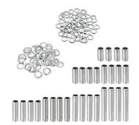 YOKIVE 84 Paquete Lámpara Tubos Kits, M10 Tornillos Roscado Hexagonal Sujetador Surtido con Cerradura Tuercas Dientes Arandelas, Genial para Techo Lámparas Bricolaje Proyectos