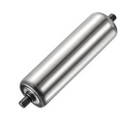 YOKIVE Rodillo Transportador de Acero Inoxidable de Repuesto | Movimiento Suave, para Fábricas y Almacenes (Color Plata, Diámetro de 2", Longitud de 8")