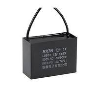 YOKIVE Techo Ventilador Condensador CBB61 12uF 500V AC 2 Cables 50/60Hz | Metalizado Polipropileno Película Condensador, Excelente para Ventiladores Bombas Motores En Funcionamiento