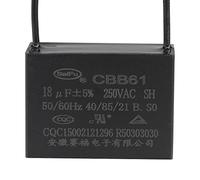 YOKIVE Techo Ventilador Condensador CBB61 18uF 250 V AC 2 Cables 50/60 Hz | Metalizado Polipropileno Película Condensador, Excelente para Ventiladores Bombas Motores