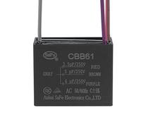 YOKIVE Techo Ventilador Condensador CBB61, Metalizado Polipropileno Película Condensador Excelente para Ventiladores Bombas Motores En Funcionamiento (3.5/5/6uF 250V AC 4 Cables 50/60Hz)
