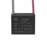 YOKIVE Techo Ventilador Condensador CBB61, Metalizado Polipropileno Película Condensador Excelente para Ventiladores Bombas Motores En Funcionamiento (1.5/3uF 250V AC 4 Cables 50/60Hz)